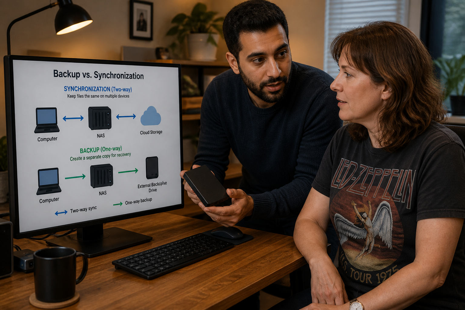 Back-up of synchronisatie?